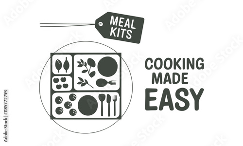 Meal Prep Vector Clipart graphic