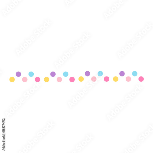 Colorful Dotted Line