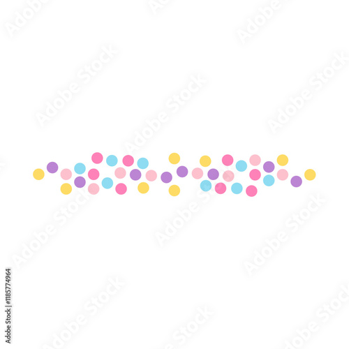 Colorful Dotted Line