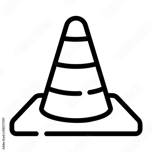 traffic cone Line Icon