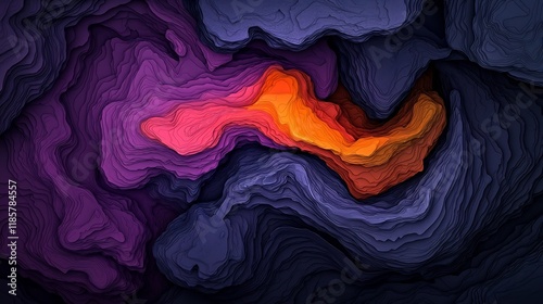 Mesmerizing detailed fluid topographic rainfall map with dynamic atmospheric data patterns intricate isobar lines