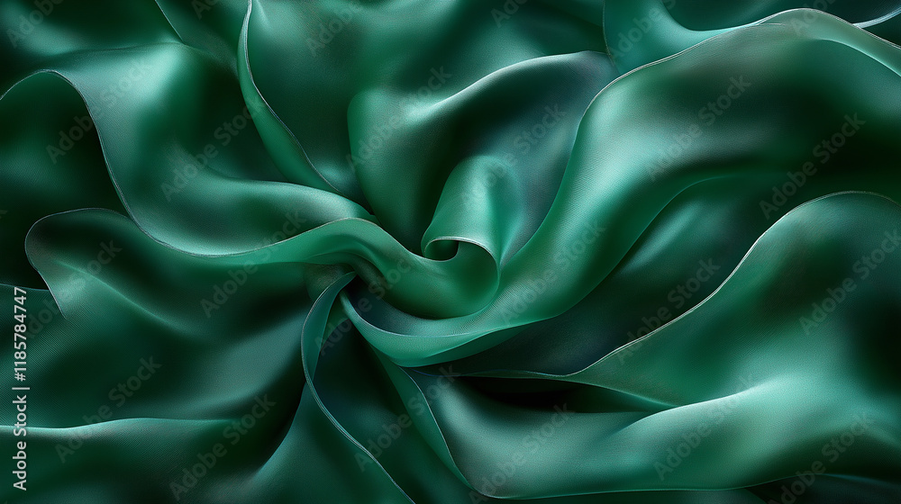 Fototapeta premium Green winding structure.