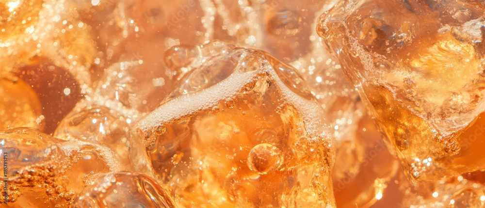 Sparkling cider with a golden hue creates a festive autumn atmosphere Sparkling cider with a golden hue creates a festive autumn atmosphere