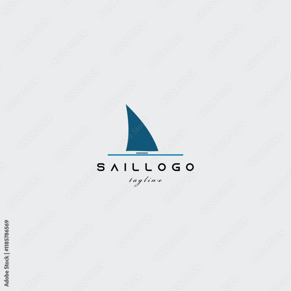 Fototapeta premium sail logo vector illustration design