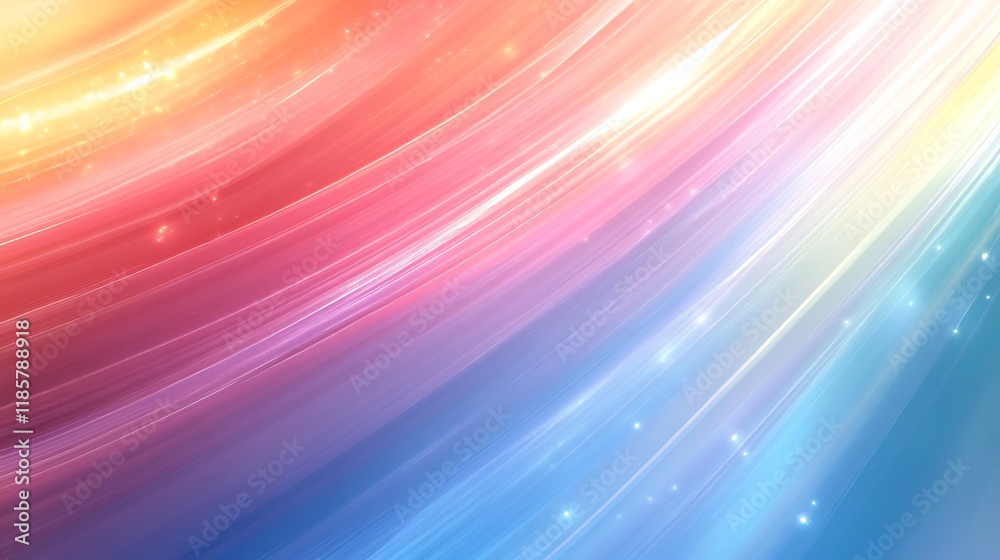 Obraz premium Abstract light streaks, vibrant colors, digital art, website background