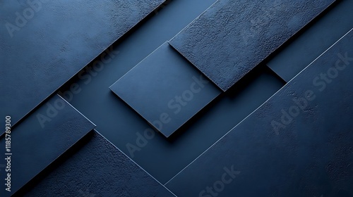Abstract navy blue geometric shapes background