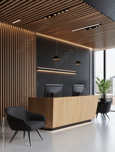 Modern Office Reception Are...