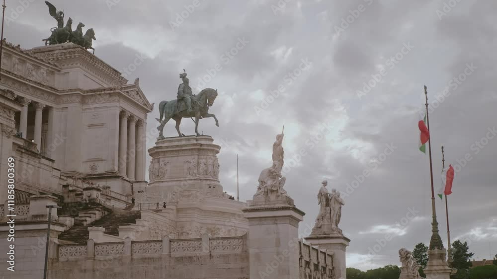 Monumento a Vittorio Emanuele II, an impressive Rome monument, celebrates Italy’s first king. Monumento a Vittorio Emanuele II, an impressive Rome monument, celebrates Italy’s first king.