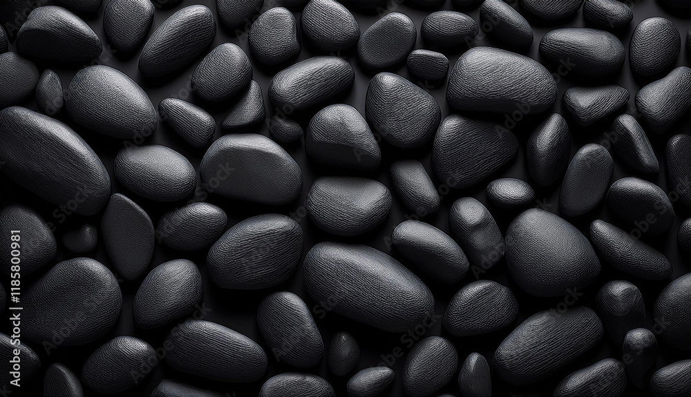 Fondo negro con muchas rocas negras Fondo negro con muchas rocas negras