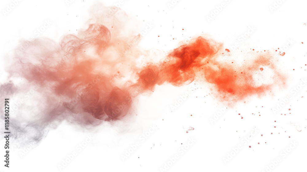 Dramatic white and red cloud formation, a captivating display of color in the sky Dramatic white and red cloud formation, a captivating display of color in the sky