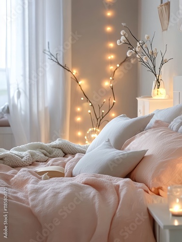 Cozy Bedroom Decor With Sof...