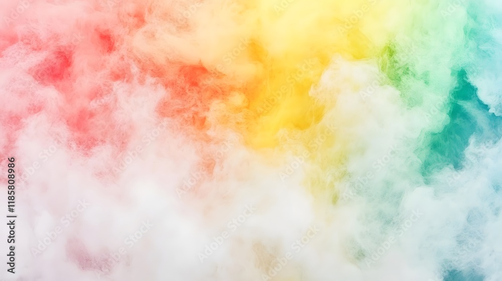 Obraz premium Colorful Smoke Pastel Clouds Abstract Background