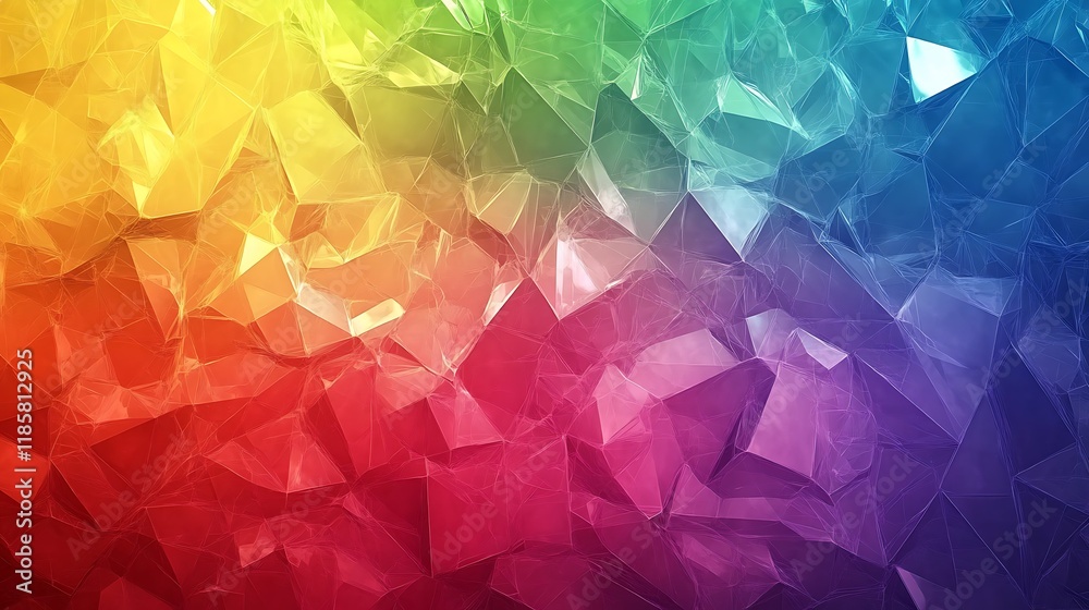 Obraz premium Rainbow crystal texture background design