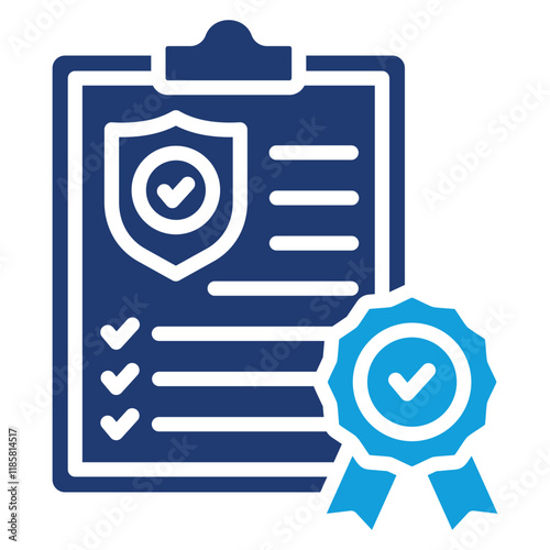 Financial Compliance Icon Element For Design