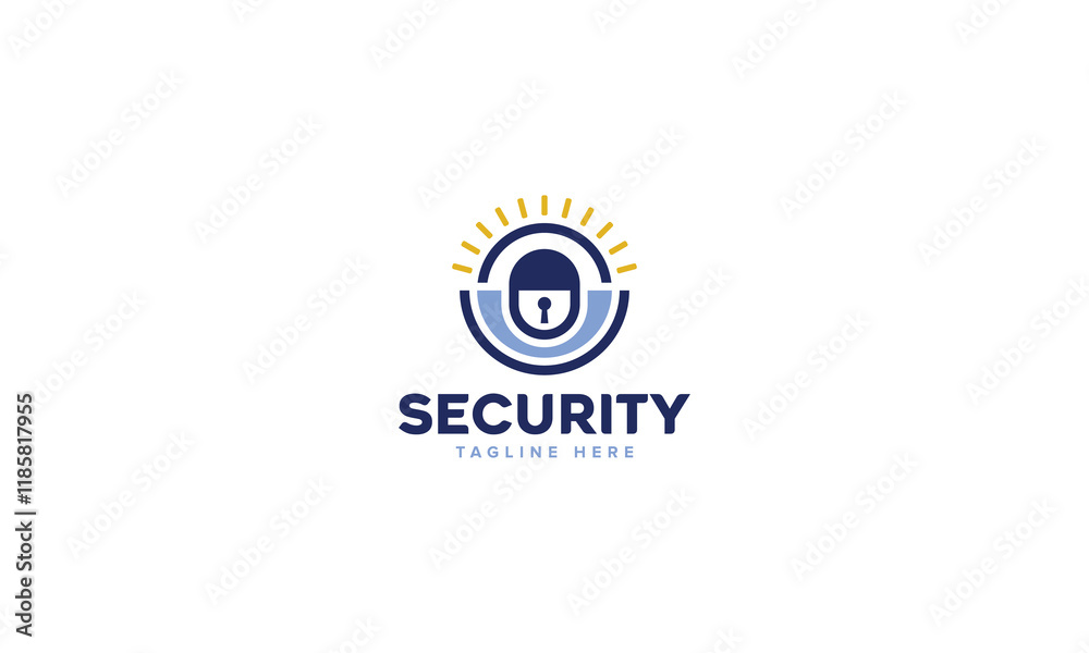 Fototapeta premium Professional Artificial Intelligence Protection Shield Security Logo Design Vector Template, Digital Safety Emblems