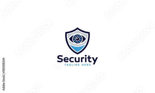 Professional Artificial Intelligence Protection Shield Security Logo Design Vector Template, Digital Safety Emblems