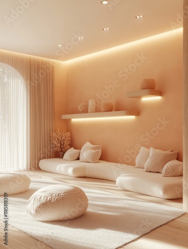 Serene Minimalist Living Ro...