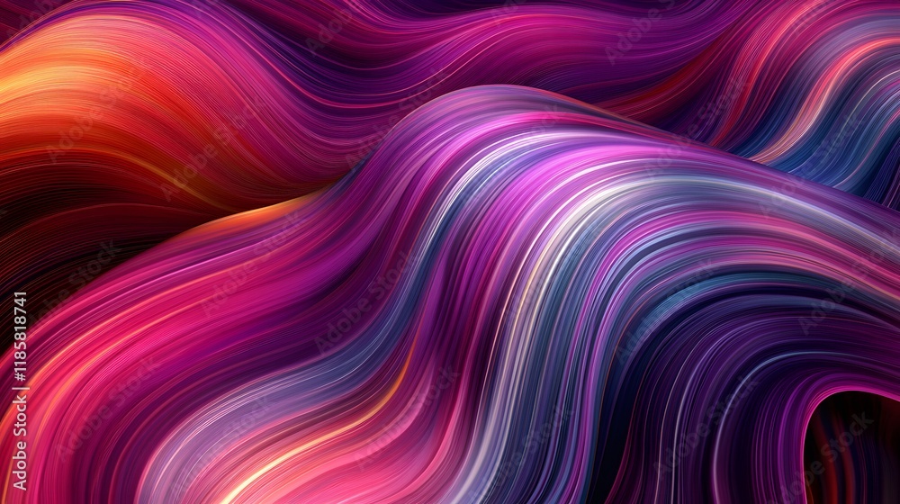 Obraz premium Abstract Colorful Swirling Lines Background Design