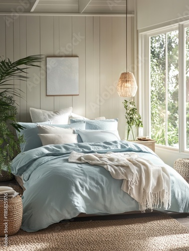 Serene Bedroom Design with ...