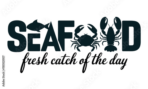 Seafood Vector art graphic