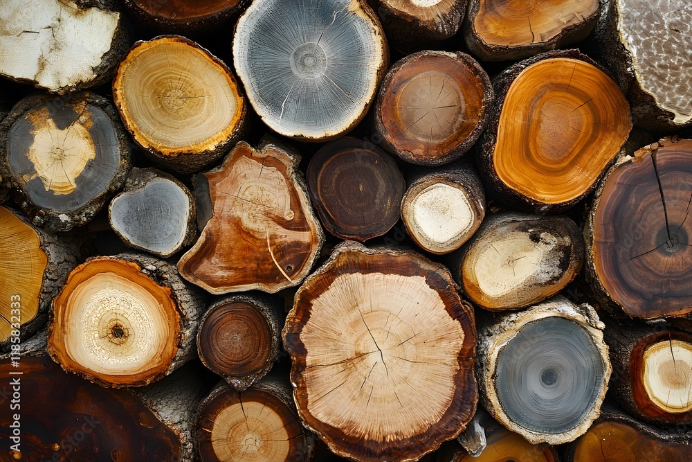 Colorful wood slice wall texture background Colorful wood slice wall texture background