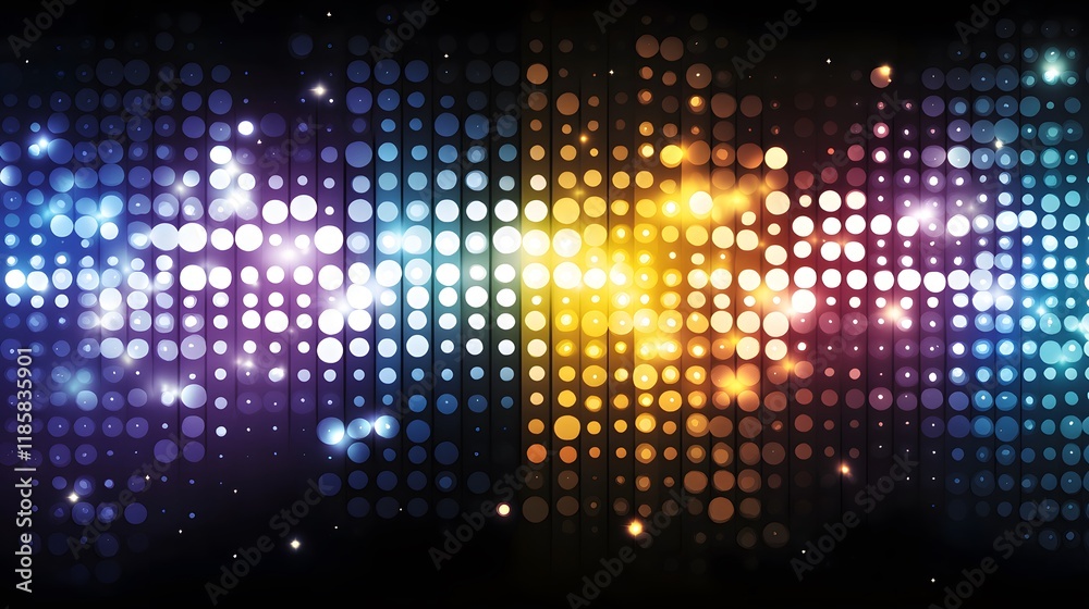 Abstract Colorful Disco Lights Background Abstract Colorful Disco Lights Background