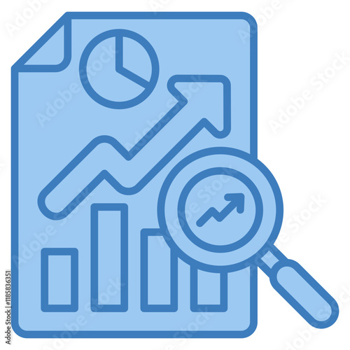 Statistical Analysis Icon Element For Design