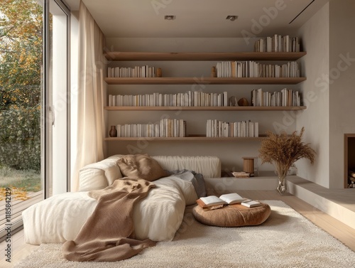 Serene Minimalist Living Ro...