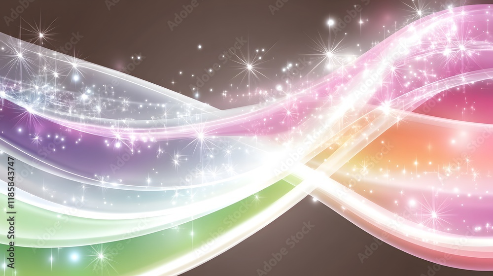 Sparkling Wave Background Abstract Design with Shimmering Lights Sparkling Wave Background Abstract Design with Shimmering Lights