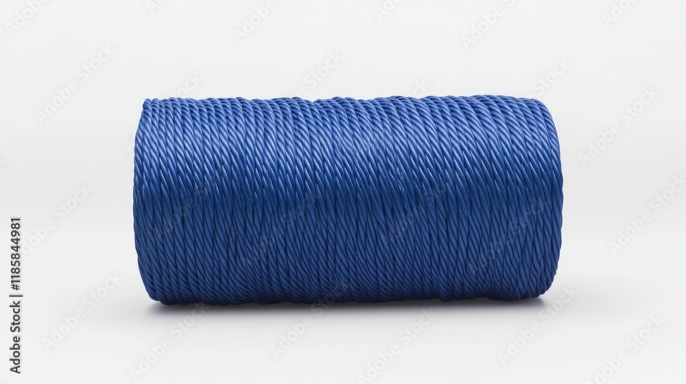 Blue Twine Roll Isolated on White Background Perfect for Crafting and Packaging Projects Blue Twine Roll Isolated on White Background Perfect for Crafting and Packaging Projects