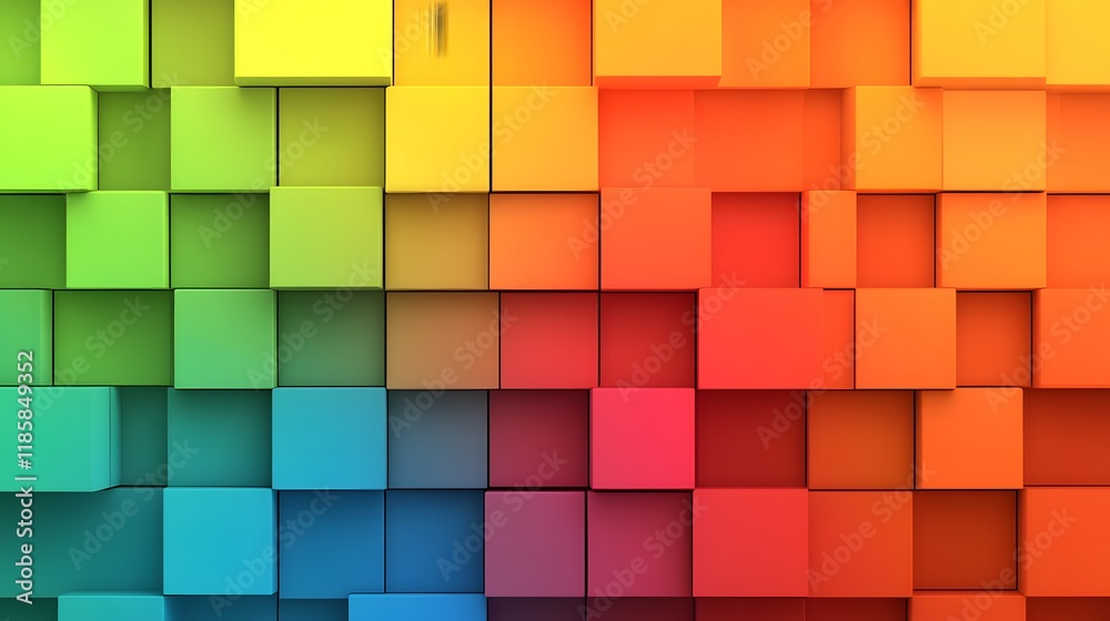 Colorful D Cube Abstract Background Texture Colorful D Cube Abstract Background Texture