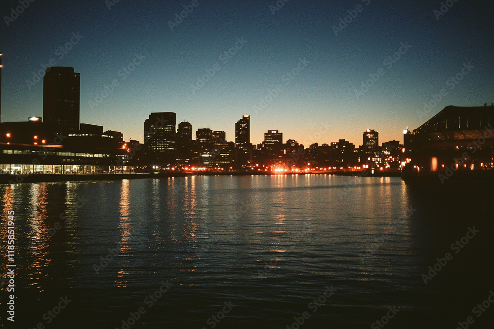 おしゃれな都会の夜景