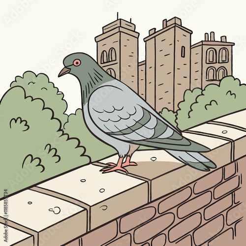 dove on the branch