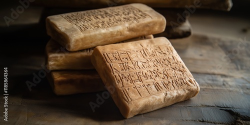 Ebla Tablets: Cinematic and Photorealistic Exploration of Ancient Texts, Sodom and Gomorrah, and Biblical Genesis photo