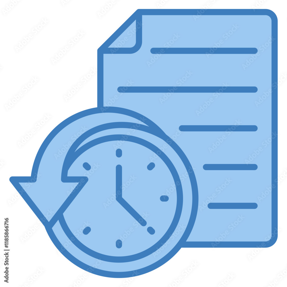 History Document Icon Element For Design History Document Icon Element For Design