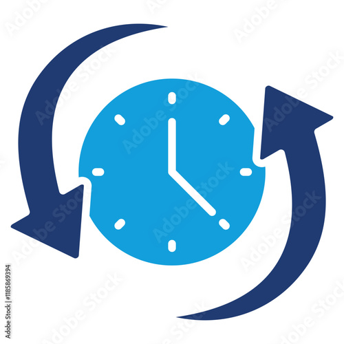 Time Changes Icon Element For Design