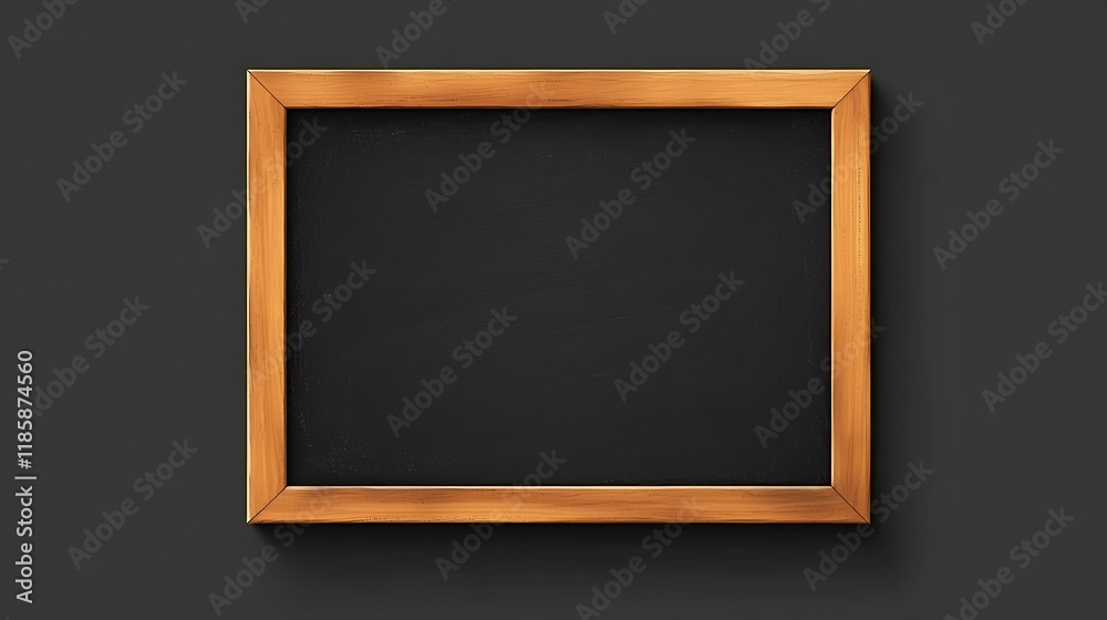 Blackboard isolated on a transparent background, perfect for educational designs Blackboard isolated on a transparent background, perfect for educational designs