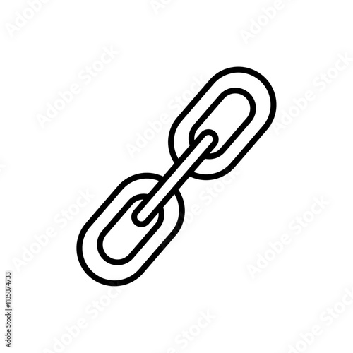 Backlink icon simple vector symbol