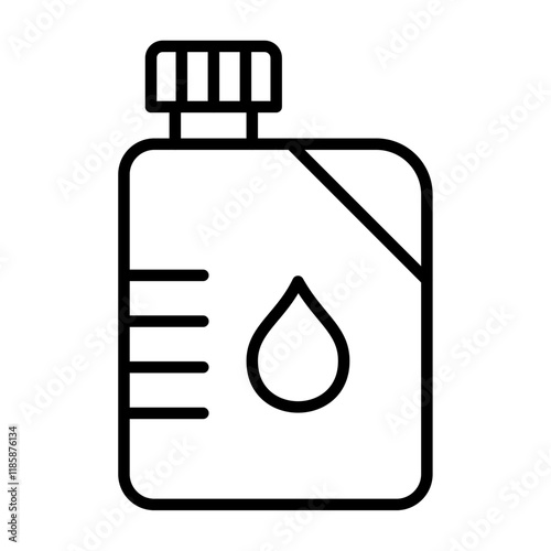 canister of motor oil icon simple vector symbol