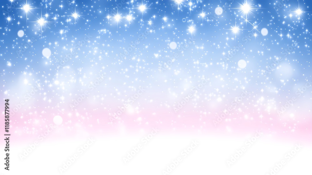 Magical Pastel Sparkle Background Pink Blue Gradient with Glowing Stars Magical Pastel Sparkle Background Pink Blue Gradient with Glowing Stars