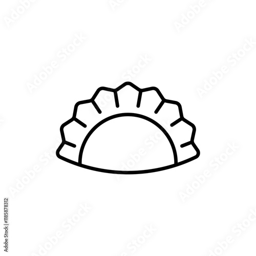 dumplings icon simple vector symbol