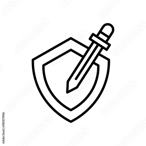 Guardian icon simple vector symbol