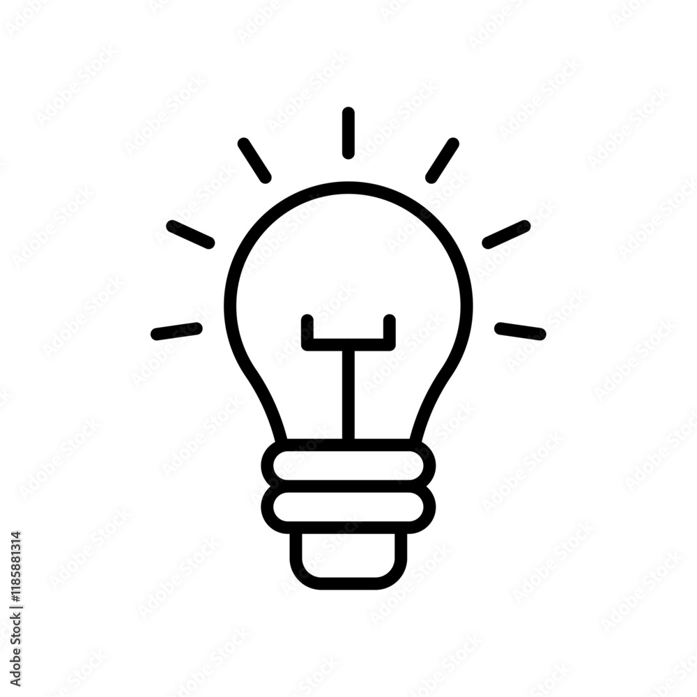 Lamp icon simple vector symbol Lamp icon simple vector symbol