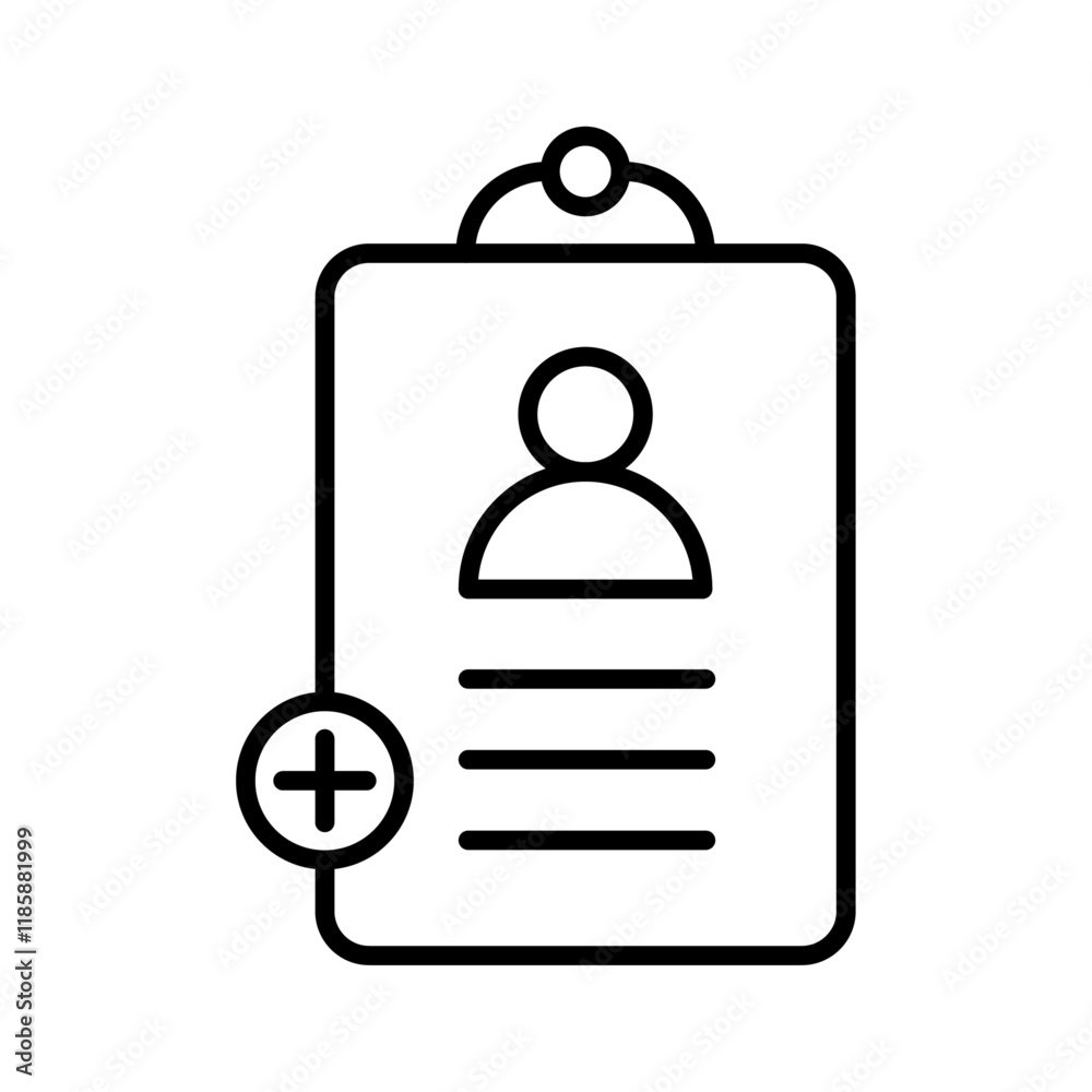 Medical check-up icon simple vector symbol
