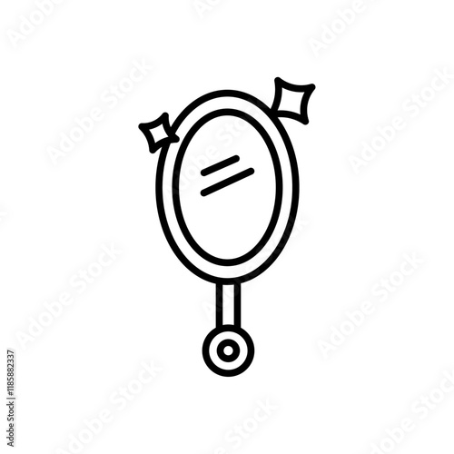 mirror Icon simple vector symbol