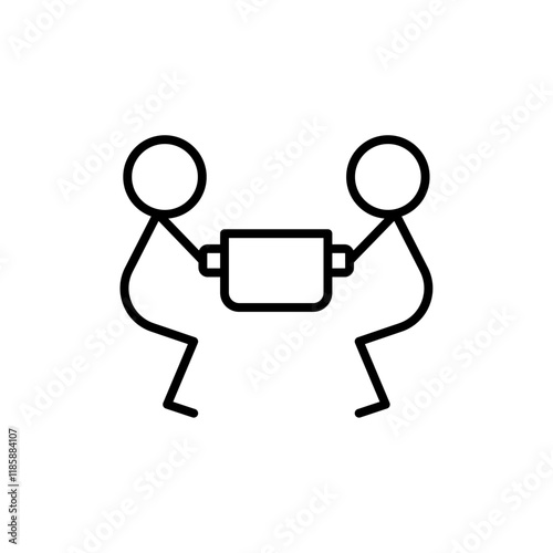 Person help someone icon simple vector symbol