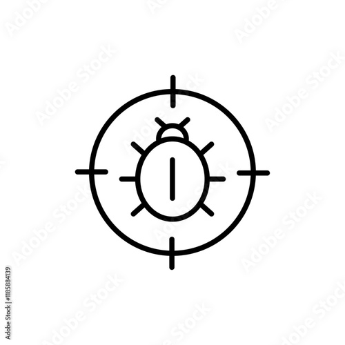 Pest control icon simple vector symbol