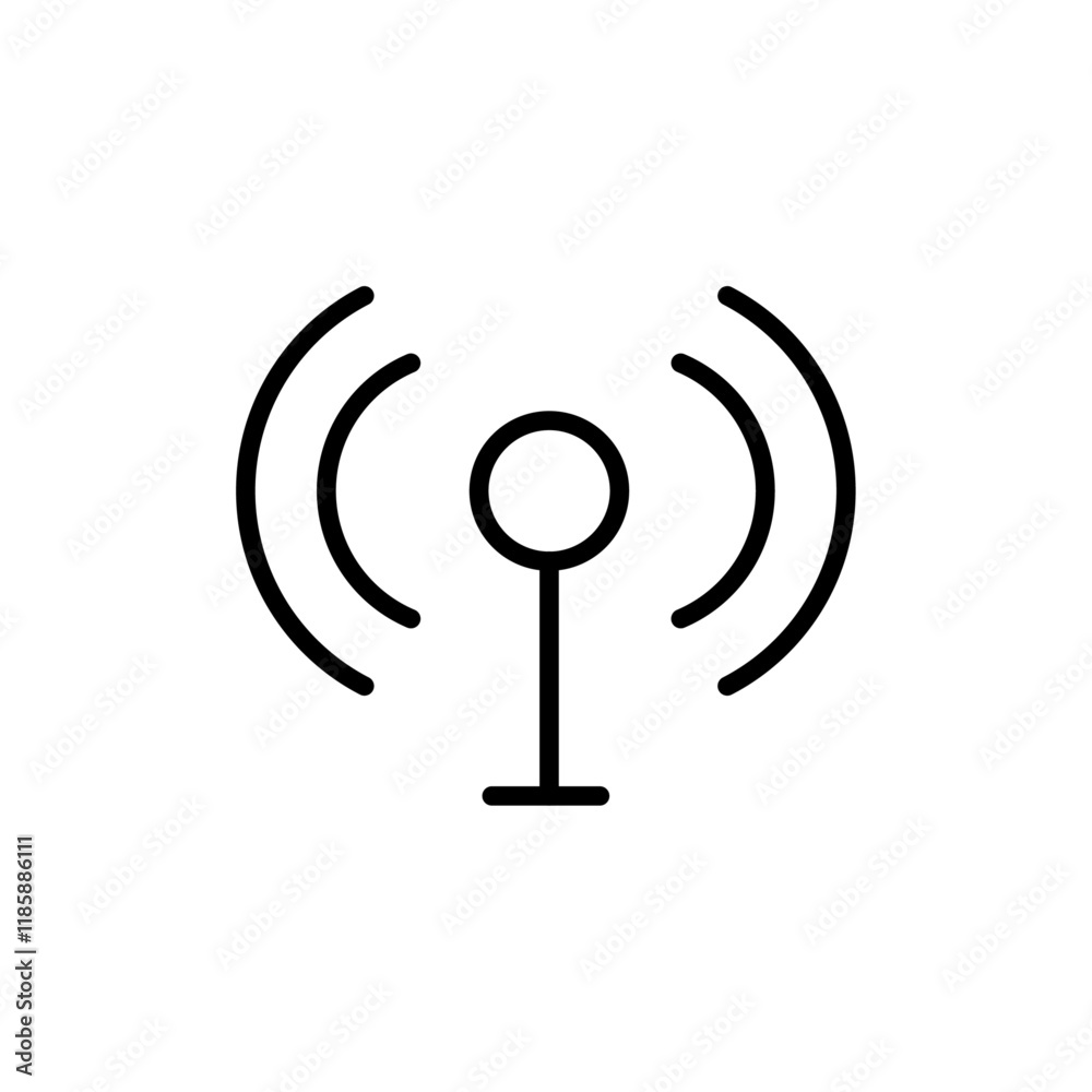 Signal icon simple vector symbol Signal icon simple vector symbol