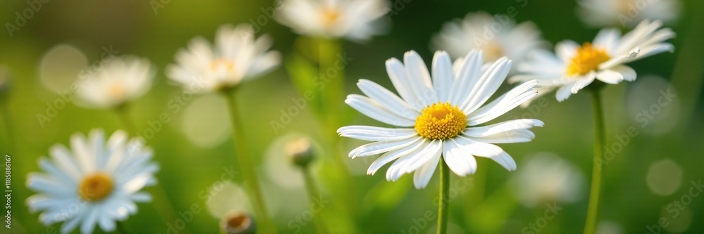 Delicate white asters bloom in a summer garden flower bed, flower field, blooming flowers Delicate white asters bloom in a summer garden flower bed, flower field, blooming flowers