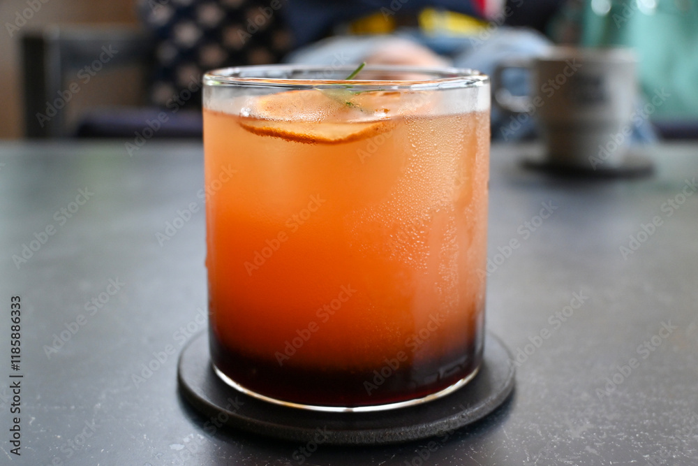 glass of orange juice with ice glass of orange juice with ice